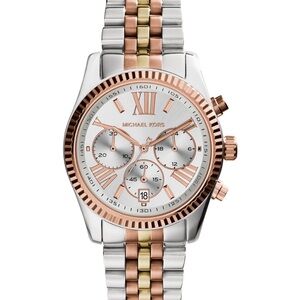 ✨ Michael Kors Lexington Tri-Tone Stainless Steel Watch 38mm | Chronograph ✨